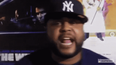 Man In New York Yankees Hat Talking GIF