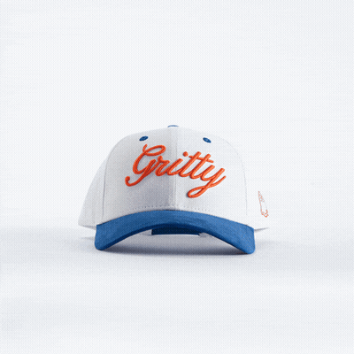 Man In Nike Hat And Blue Shirt GIF