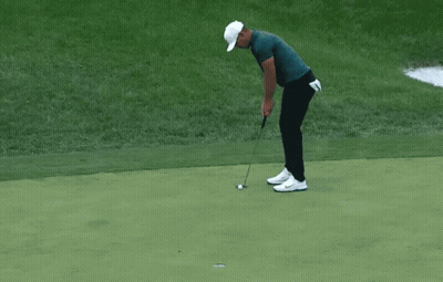 Man In Nike Hat Holding Golf Club GIF