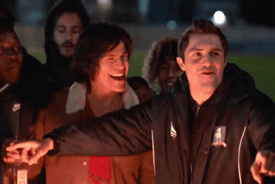 Man In Nike Jacket Pointing GIF