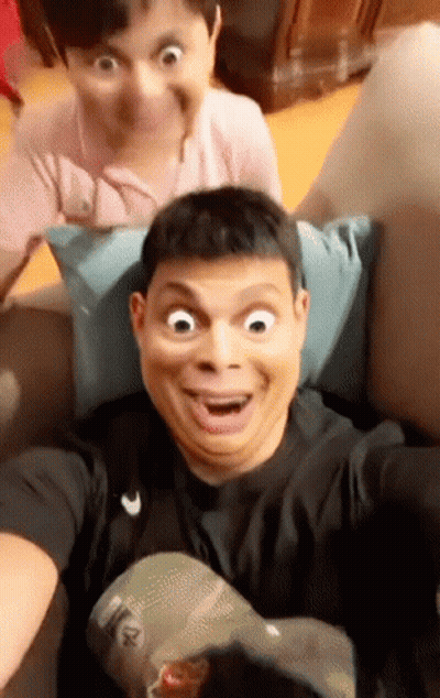 Man In Nike Shirt Making Funny Face GIF