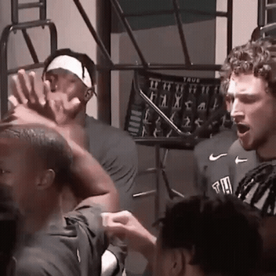 Man In Nike Sweatshirt Number 19 GIF