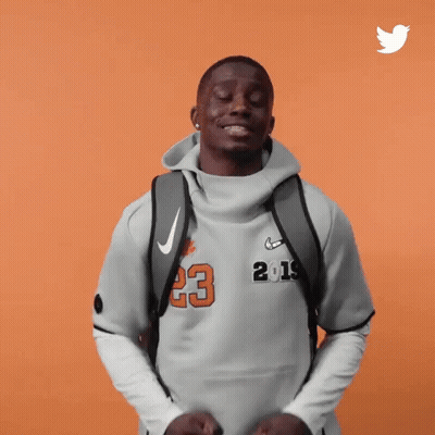 Man In Nike Sweatshirt Number 201 GIF