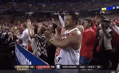 Man In Number 5 Jersey In Crowd GIF