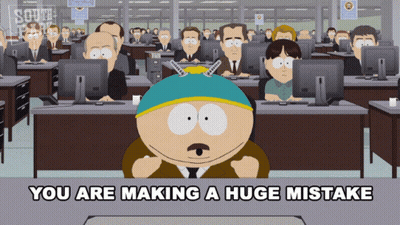 Man In Office Saying You Are Making A Huge Mistake GIF