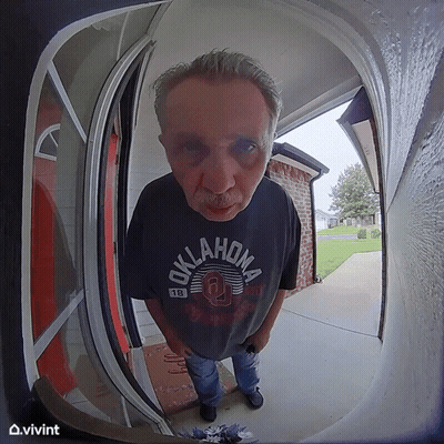 Man In Oklahoma Shirt Standing GIF