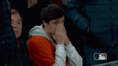 Man In Orange Astros Jersey GIF