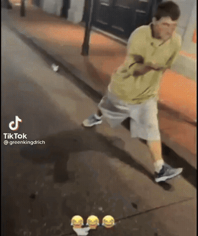 Man In Orange Jersey Number 18 GIF