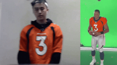 Man In Orange Jersey Number 3 GIF