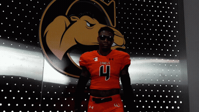 Man In Orange Jersey Number 4 GIF