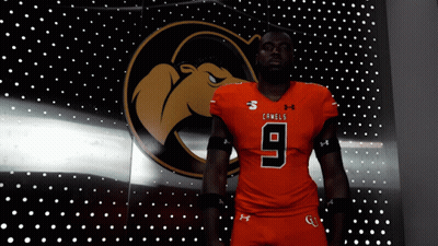 Man In Orange Jersey Number 9 GIF