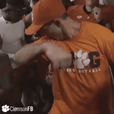 Man In Orange Shirt Saying BYG GIF