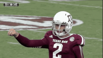 Man In Orange Shirt Saying Johnny In Stadium GIF