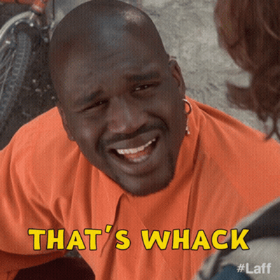 Man In Orange Shirt Saying That's Whack GIF
