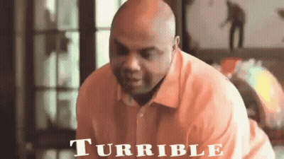 Man In Orange Shirt Saying Turrible GIF