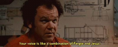 Man In Orange Shirt Talking About Fergie And Jesus GIF