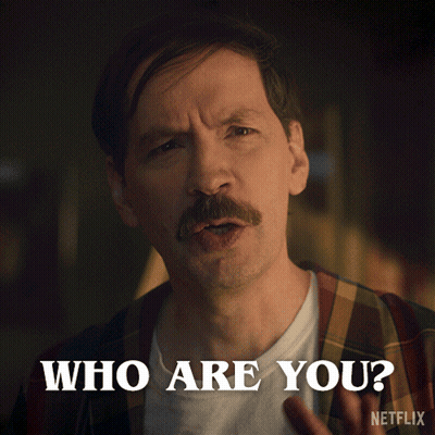 Man In Orange Vest Saying Who Tf Are You Identify Yourself GIF
