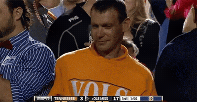 Man In Orange Vols Shirt GIF