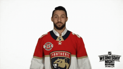 Man In Panthers Jersey Giving Thumbs Down GIF