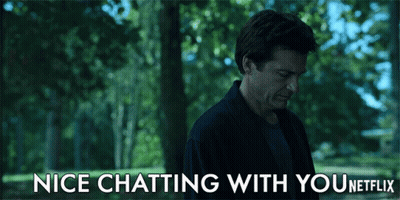 Man In Park Saying Nice Chatting With You Netflix GIF