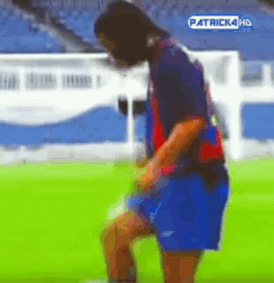 Man In Patrick 4 HD Shirt On Field GIF