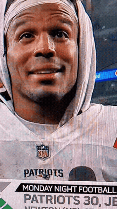 Man In Patriots Jersey Monday Night Football GIF