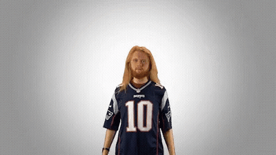 Man In Patriots Jersey Number 10 GIF