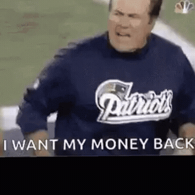 Man In Patriots Jersey Standing On Field GIF