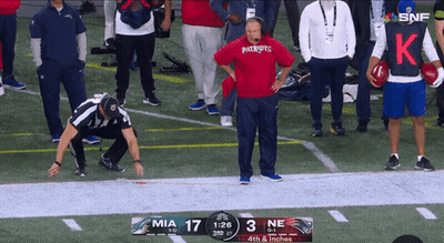 Man In Patriots Shirt On Field GIF