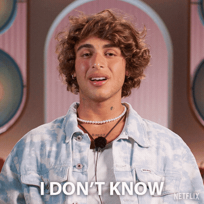 Man In Pearl Necklace Saying I Don't Know GIF