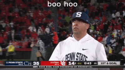 Man In Penn State Jersey Before Crowd GIF
