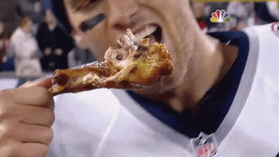 Man In Penn State Shirt Walking Through Forest GIF