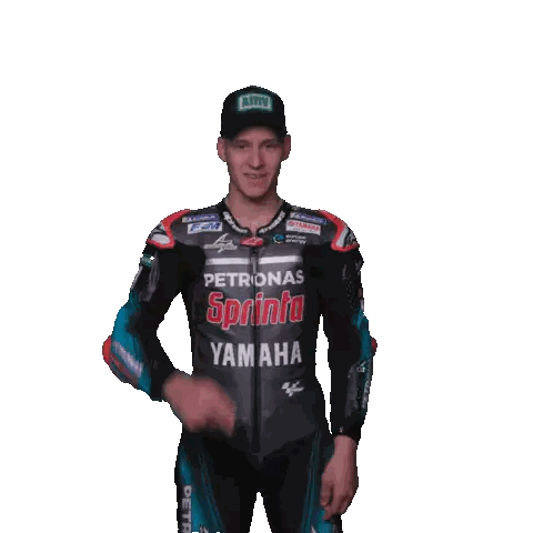 Man In Petronas And Yamaha Jackets Sticker