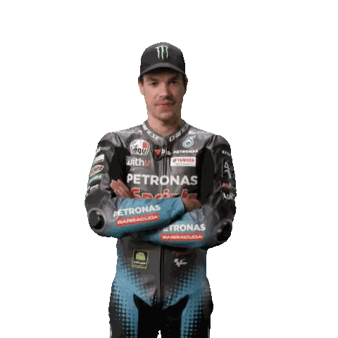 Man In Petronas Racing Suit And Monster Hat Sticker