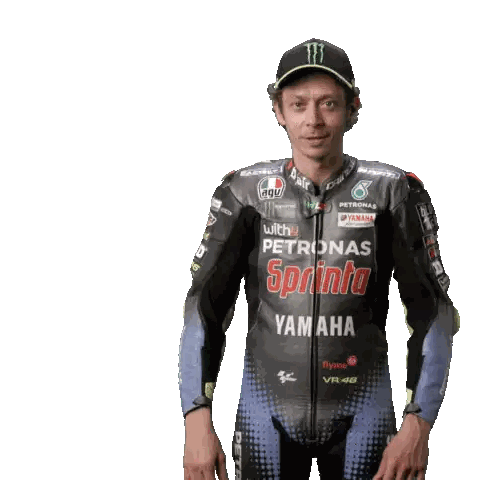 Man In Petronas Yamaha Jacket Sticker