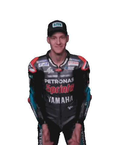 Man In Petronas Yamaha Racing Suit Sticker