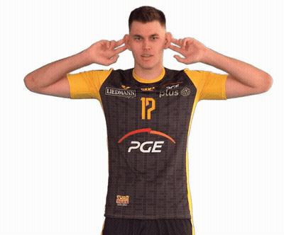Man In PGE Jersey Covering Ears GIF