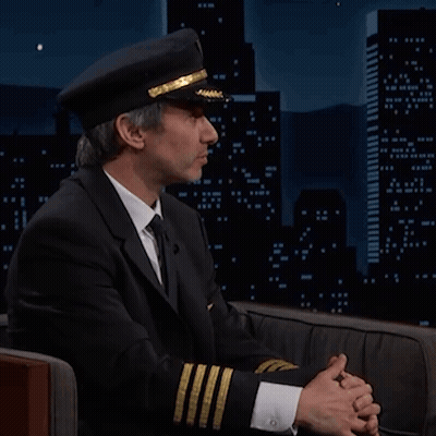 Man In Pilot Hat Talking About People Calling It That GIF
