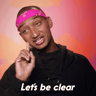 Man In Pink Bandana And Black Shirt Says Lets Be Clear GIF