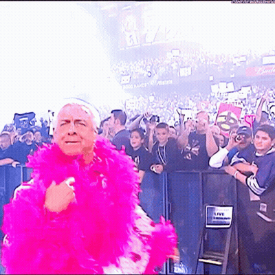 Man In Pink Boa GIF