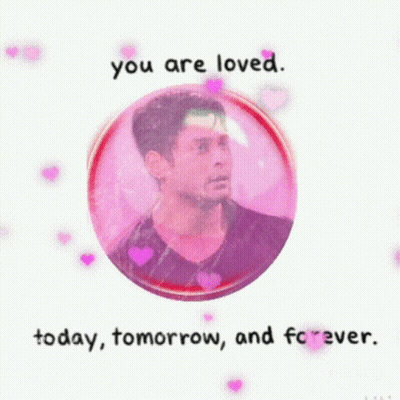 Man In Pink Bubble Saying You Are Loved GIF