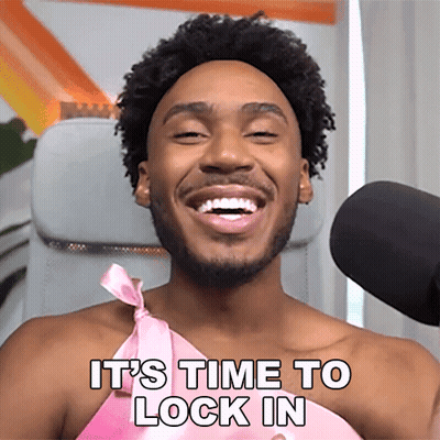 Man In Pink Dress Laughing It's Time To Lock In GIF