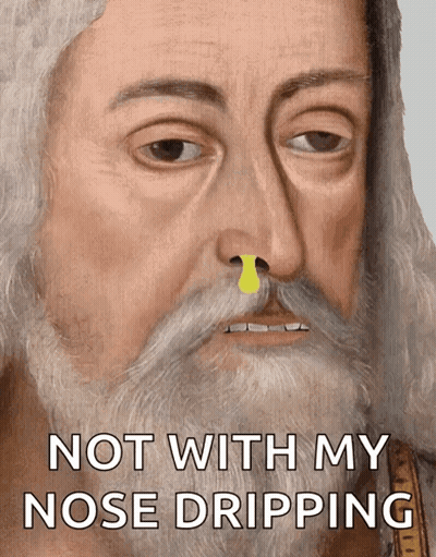Man In Pink Jacket And Red Tie Holding Paper In Mouth GIF