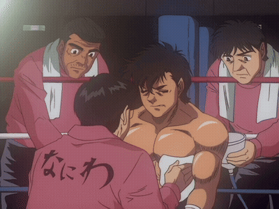 Man In Pink Jacket With Chinese Writing On Back GIF