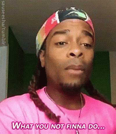 Man In Pink Shirt And Headband What You Not Finna Do GIF