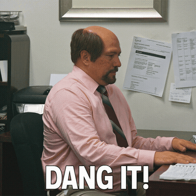 Man In Pink Shirt And Tie Saying Dang It GIF
