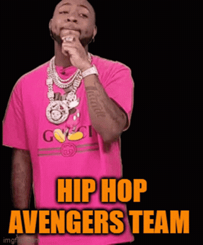 Man In Pink Shirt Hip Hop Avengers Team GIF