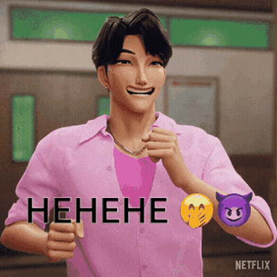 Man In Pink Shirt Laughing Netflix GIF