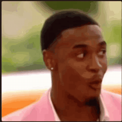 Man In Pink Shirt Making Funny Face GIF
