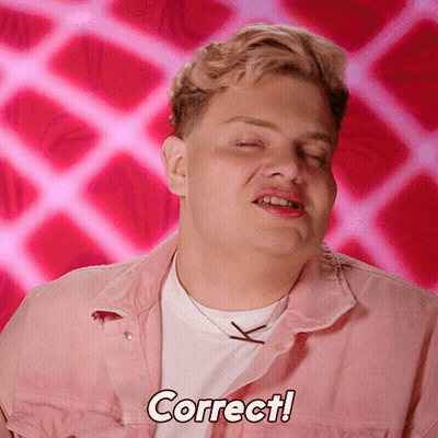 Man In Pink Shirt Saying Correct GIF